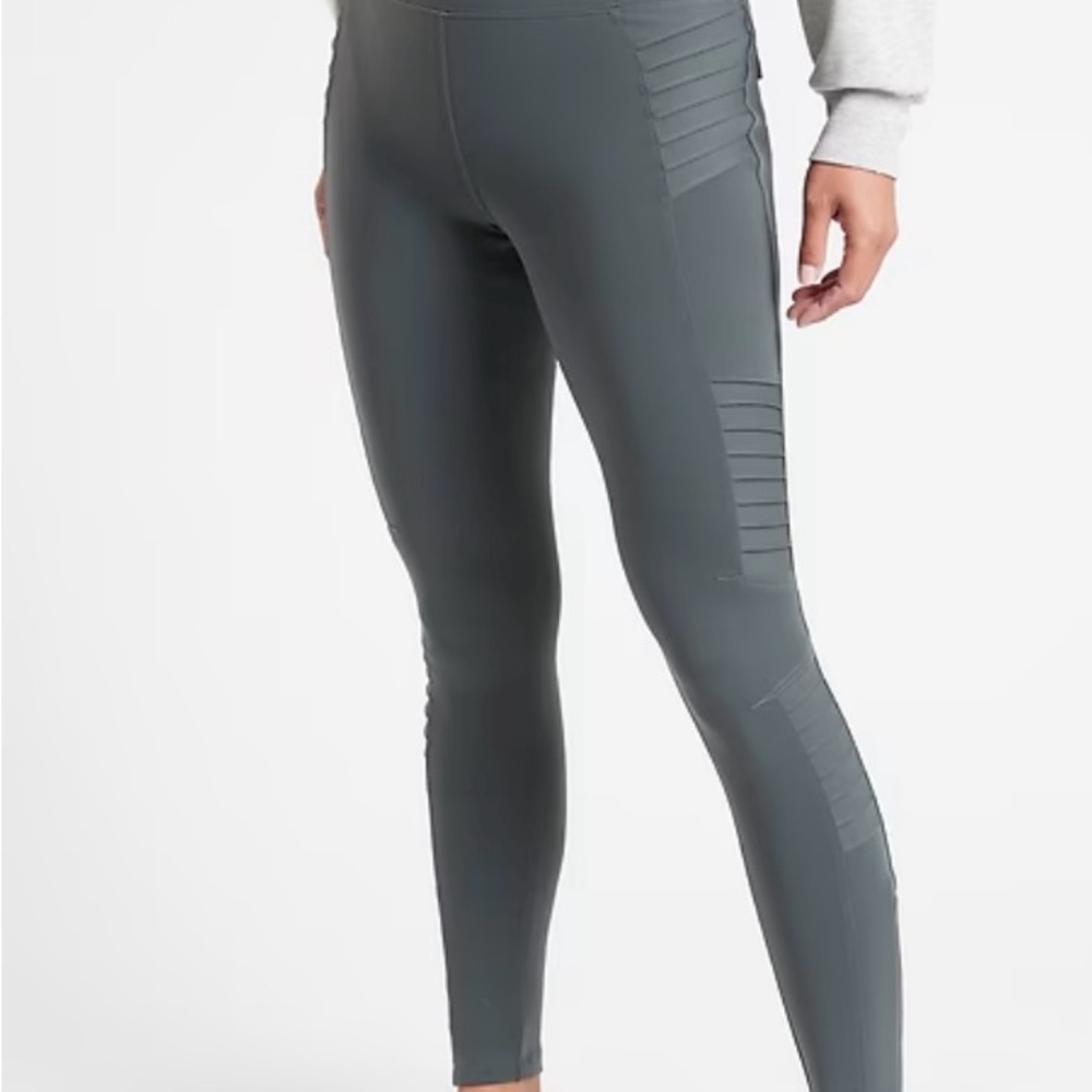 Athleta Delancey moto tights size Large
